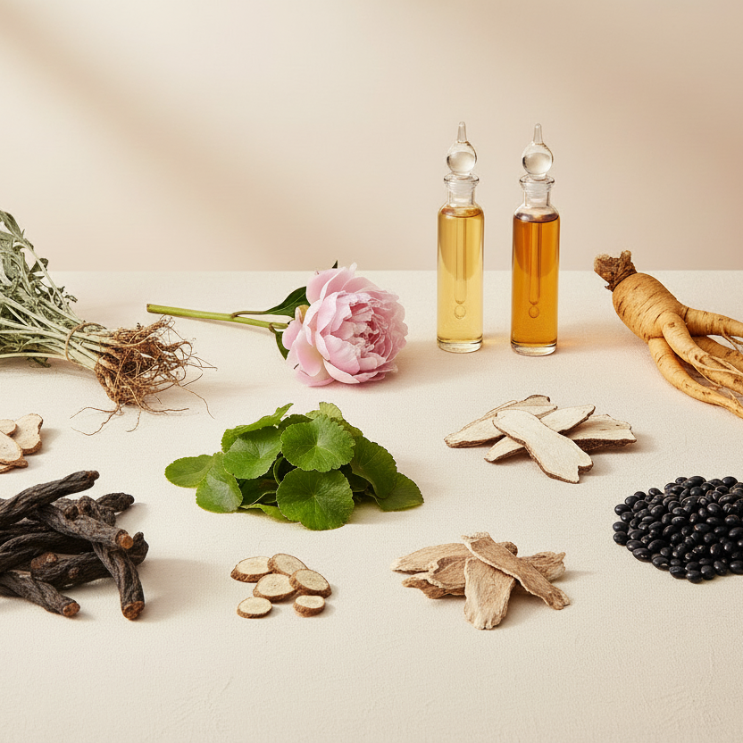 쑥과 인삼을 합성하지말고 분리해줘