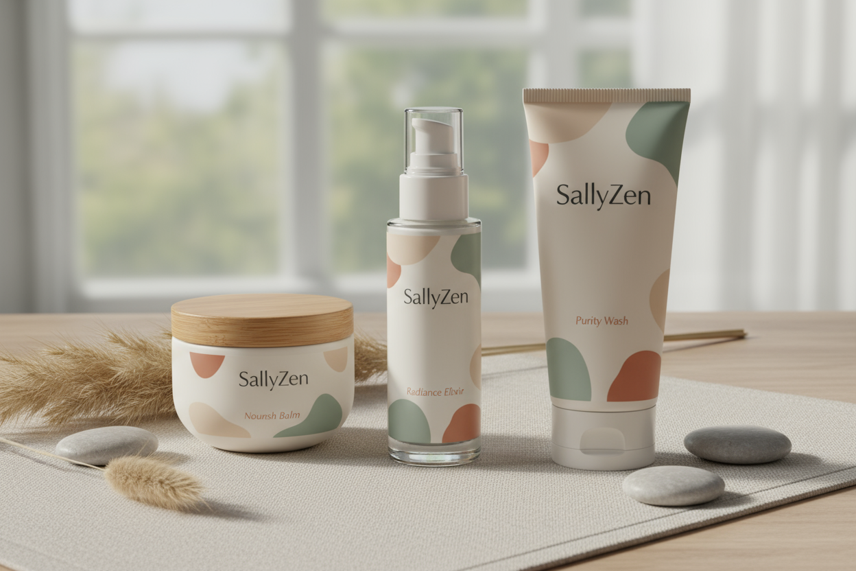 three different type of packaging products 